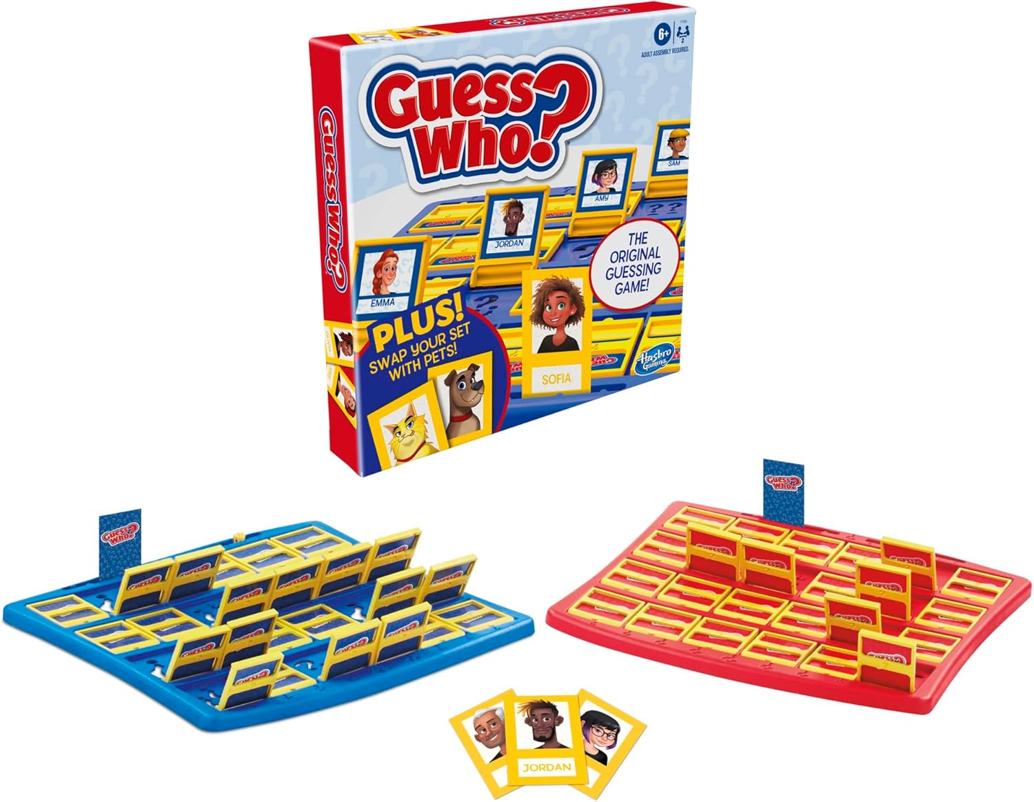 Hasbro Gaming Guess Who? Board Game, with People and Pets Cards, The Original Guessing Game for Kids, Ages 6 and Up, Easter Gifts for Boys and Girls (Amazon Exclusive) - Image 3