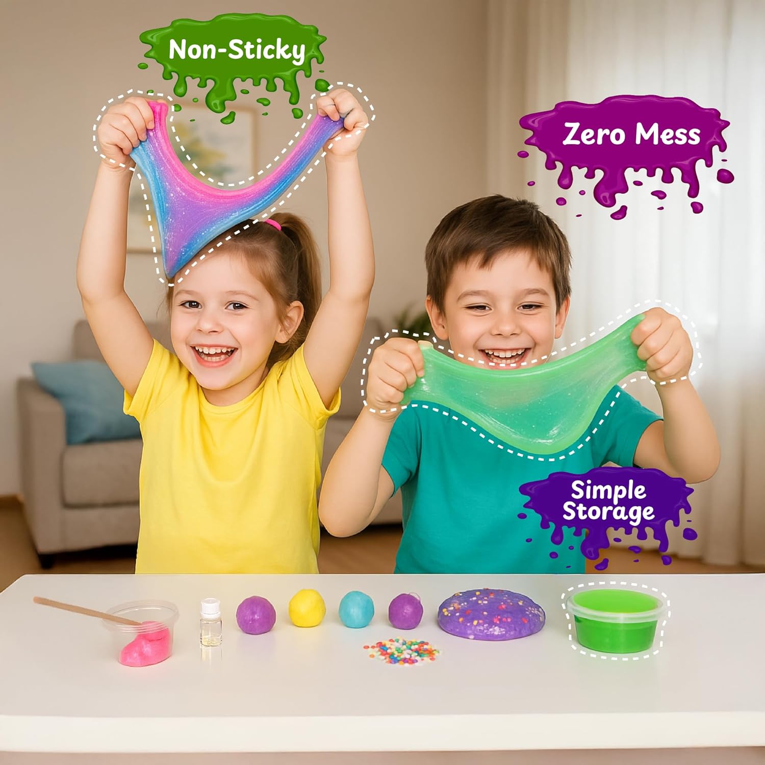 DIY Slime Making Kit for Kids 4+ Years, 10+ Glitter, Scented, Butter Slime Activities, Unicorn, Dinosaur, Mermaid, Best Slime Kit for Boys & Girls, Instruction Manual & Collectibles, Ideal for Gifting - Image 6