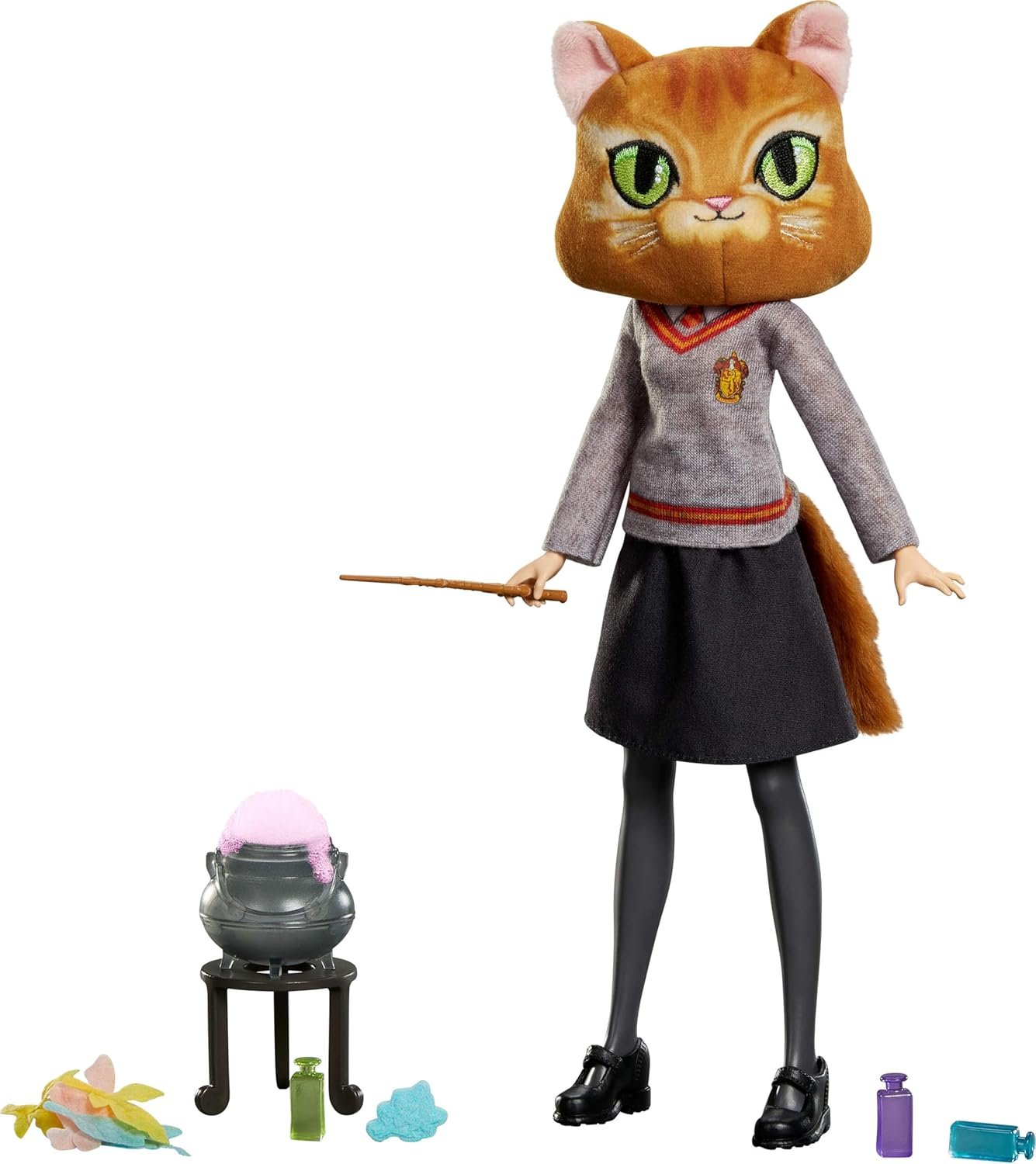 Mattel Harry Potter Toys, Polyjuice Potions Hermione Granger Doll & Playset, Movie-Inspired Hogwarts Uniform, 13 Accessories & Fizz - Image 4