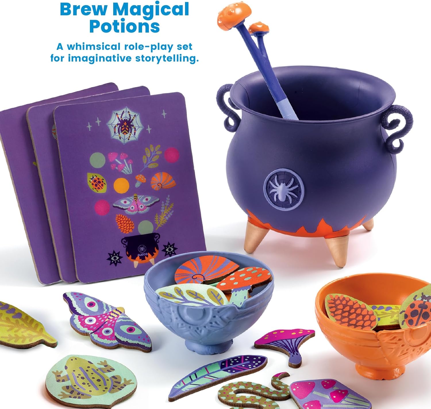 DJECO - Witch Soup & Magic Potion Toy Kit - Imaginative Play - Immersive Play Experience - Encourages Creativity,, Safe Paints Choice - Image 2