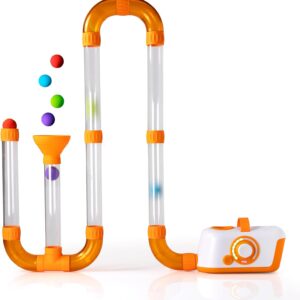 Fat Brain Toys The Original Air Toobz, Air-Powered STEM Building Toys for Kids & Teens, Kids Building Toys, STEM Toys for 3+ Year Old