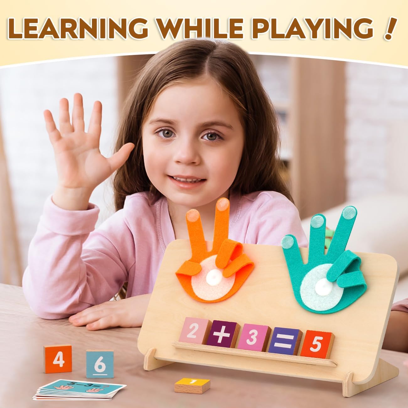 MOTREE Preschool Learning Toys for Toddlers 2-4, Educational Math Manipulatives Number Counting Blocks for Kids, Montessori Toys for 3-5 Year Old Boys Girls Birthday Gifts - Image 7