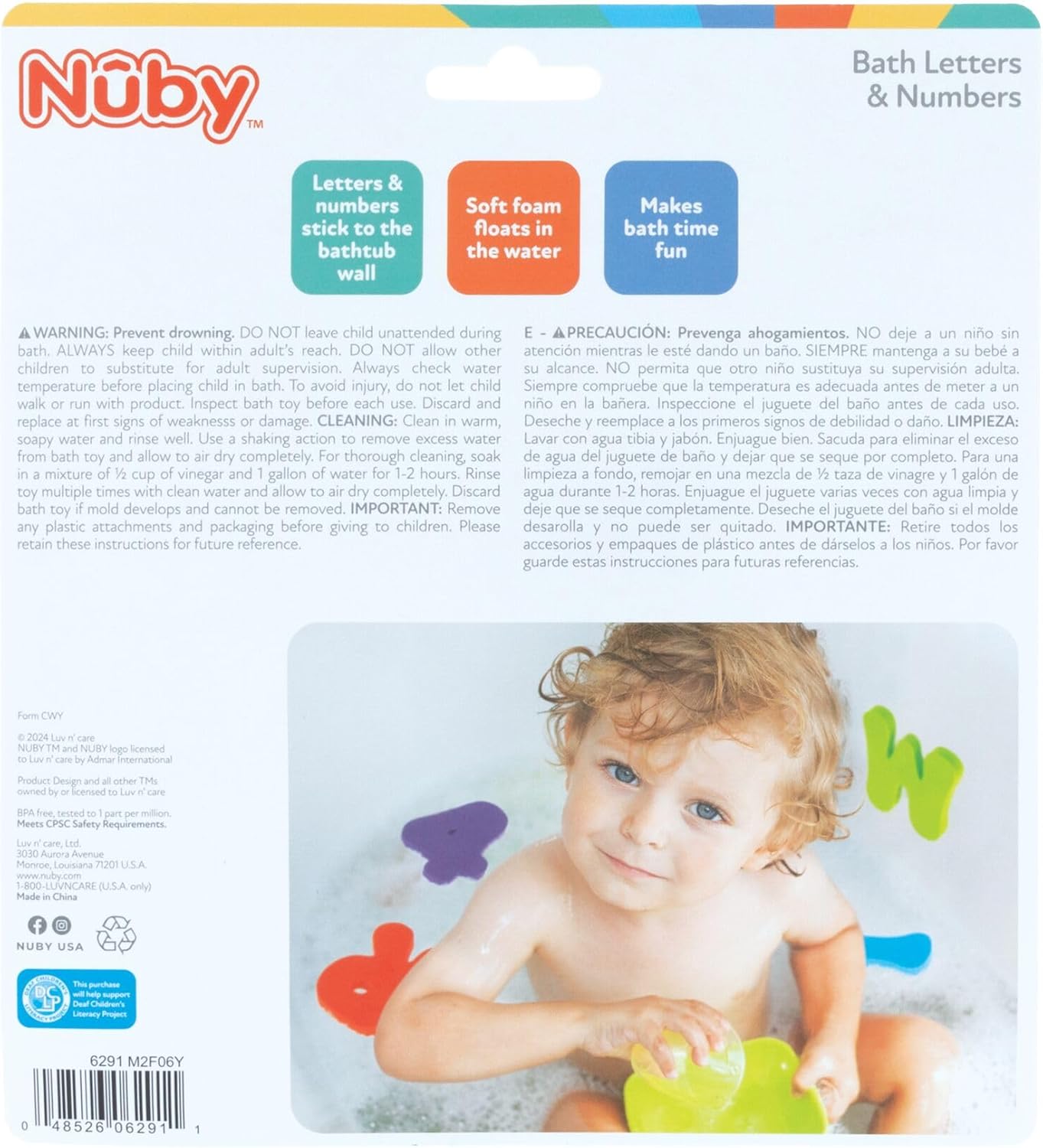 Nuby Foam Bath Letters and Numbers for Toddlers - Bath Toy Set for Kids 3+ Years - 36 Pieces - Image 7