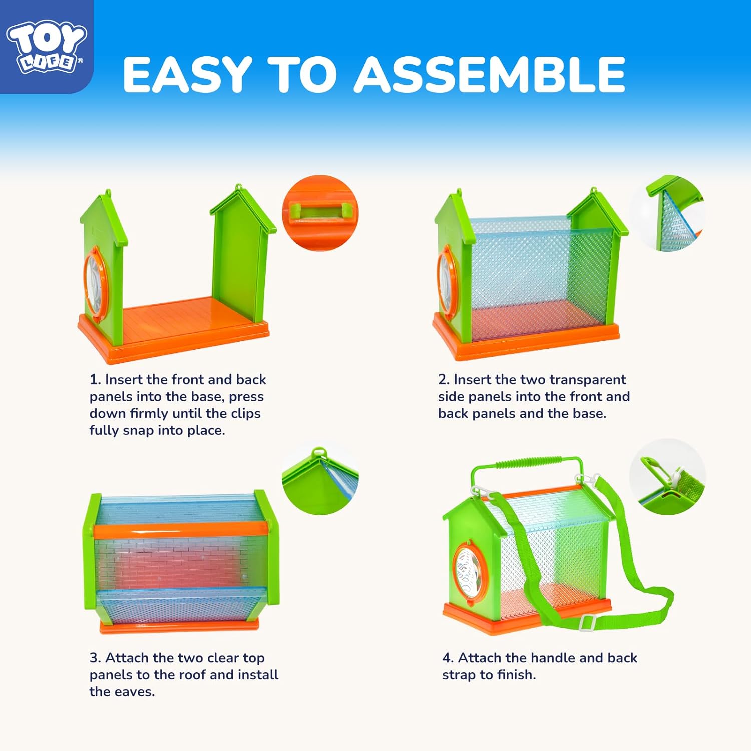 TOY Life Bug Catcher for Kids, Bug Catching Kit Kids Explorer Kit with Bug Net, Catching Tool, Tweezers, Magnifying Glass, Binoculars, Insect Catcher, Educational Outdoor Toys Kid Adventure Set - Image 8