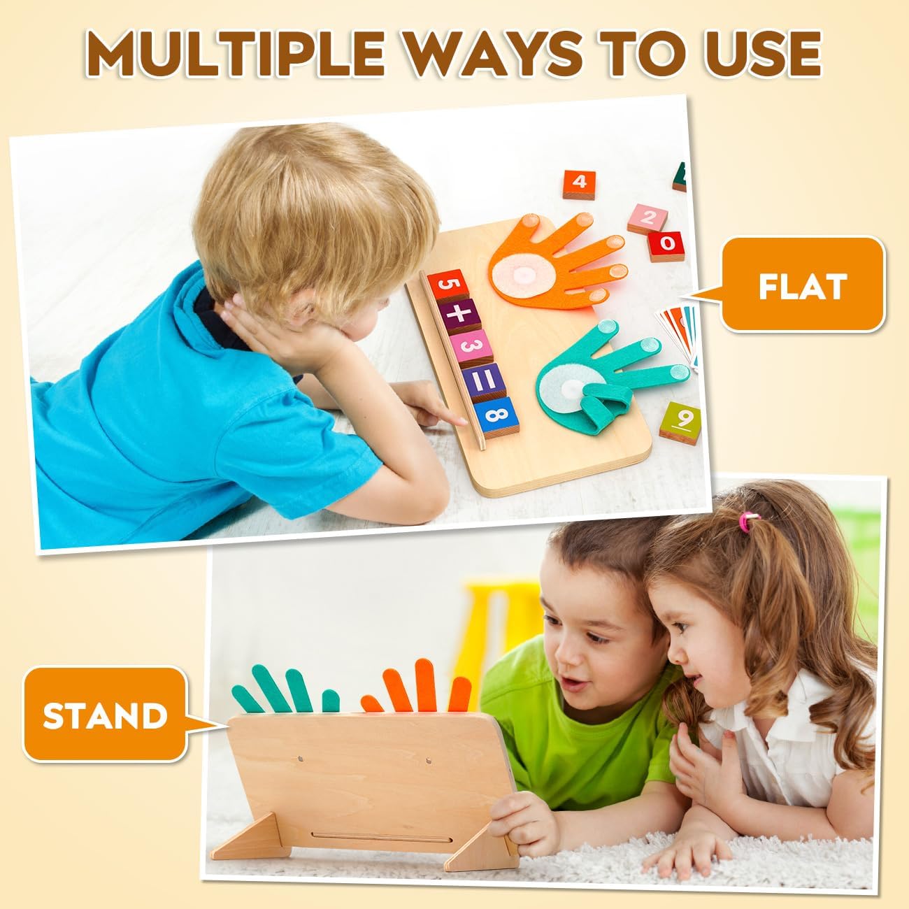 MOTREE Preschool Learning Toys for Toddlers 2-4, Educational Math Manipulatives Number Counting Blocks for Kids, Montessori Toys for 3-5 Year Old Boys Girls Birthday Gifts - Image 4