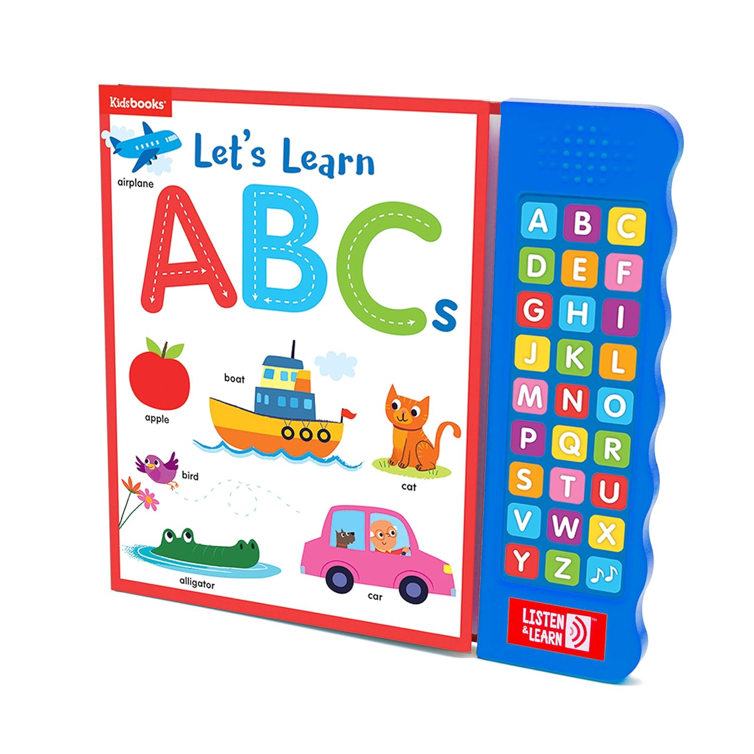 Let’s Learn ABCs – Interactive Toddler Sound Book with 27 Buttons | Tracing, Alphabet Song, Children's Board Book | Learn Letters & First Words | Fun Learning Activities for Boys & Girls - Image 4