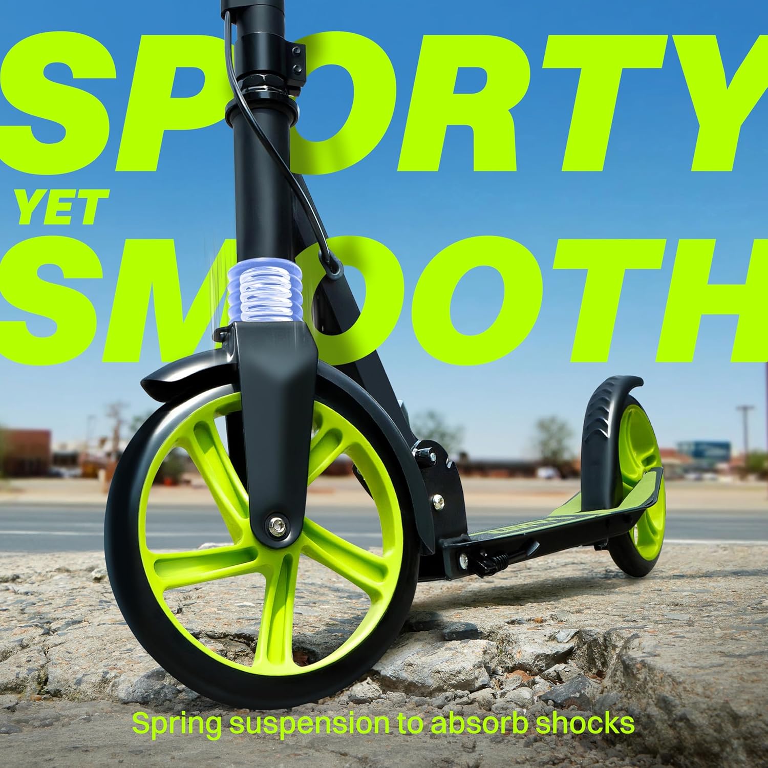 JOVA ZIFFY Scooter for Kids with Hand Brake, Foldable Kick Scooter for Ages 6-12, Lightweight Scooter for Boys with 4 Adjustable Heights, ABEC9 Bearings, Supports Up to 220 lbs - Image 3