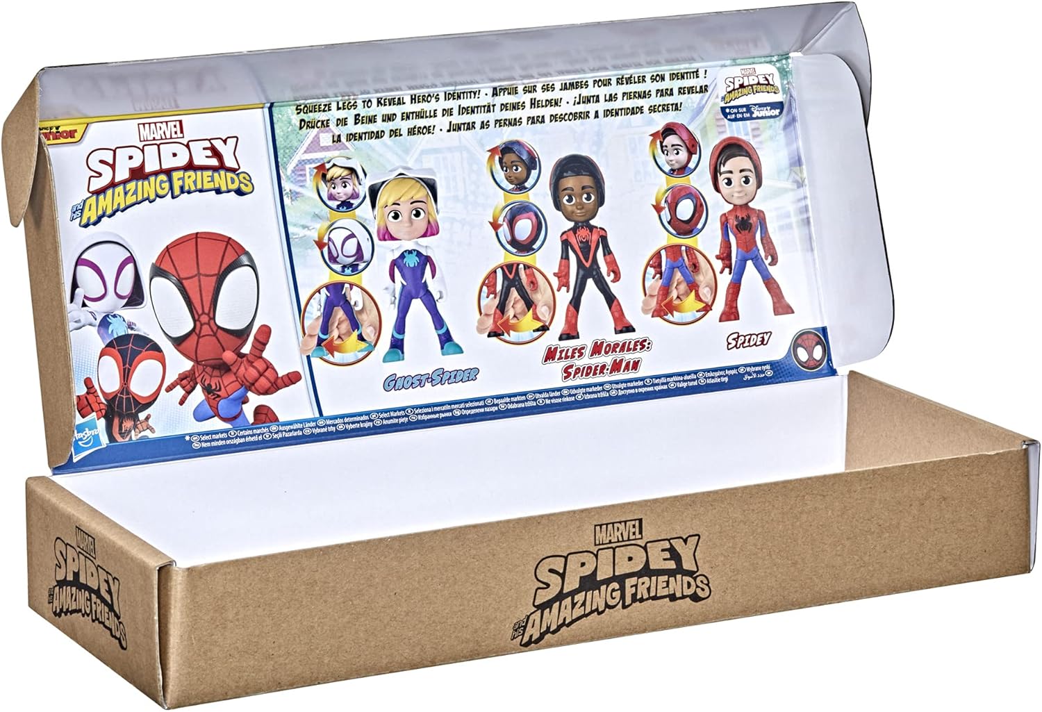Spidey and his Amazing Friends Marvel Hero Reveal Multipack with Mask-Flip Feature, 4-Inch Action Figure Toys, Kids 3+ (Amazon Exclusive) - Image 3