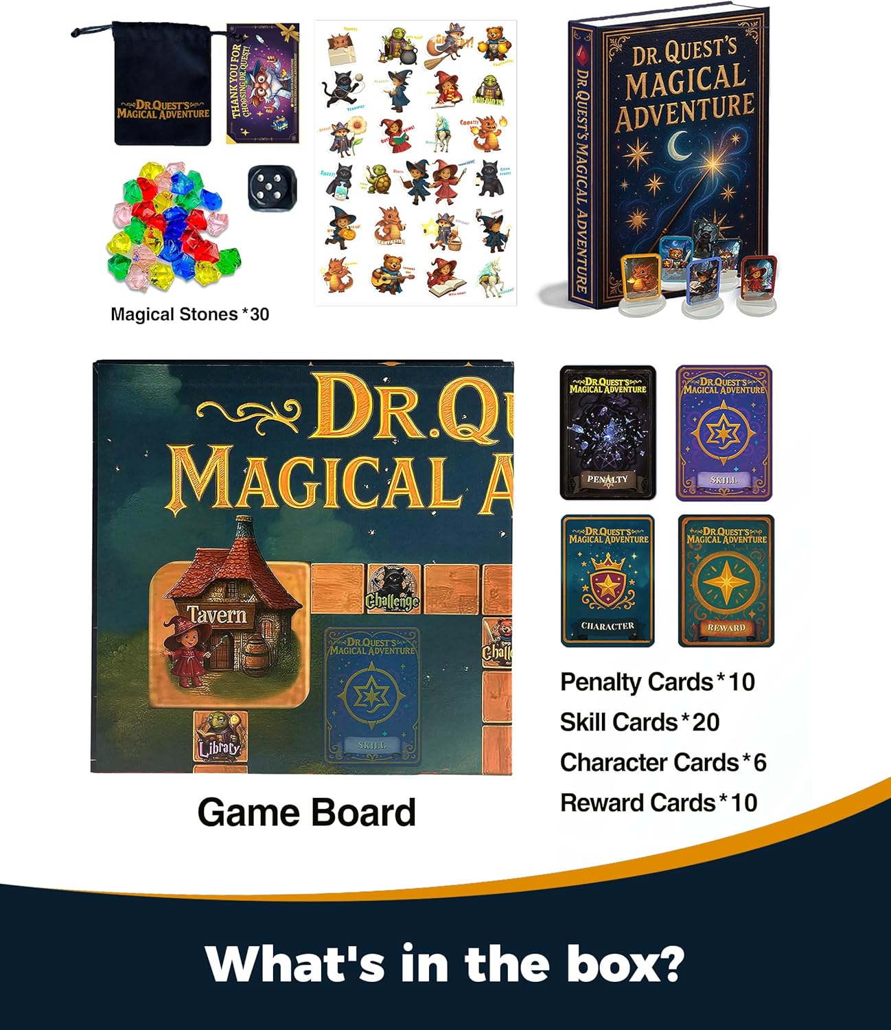 Dr. Quest's Magical Adventure–Educational Board Game for Kids Ages 6-9 – Spelling & Grammar Learning Game for Early Elementary | 180 Questions | Screen-Free Homeschool & Family Game | 2-6 Players - Image 7