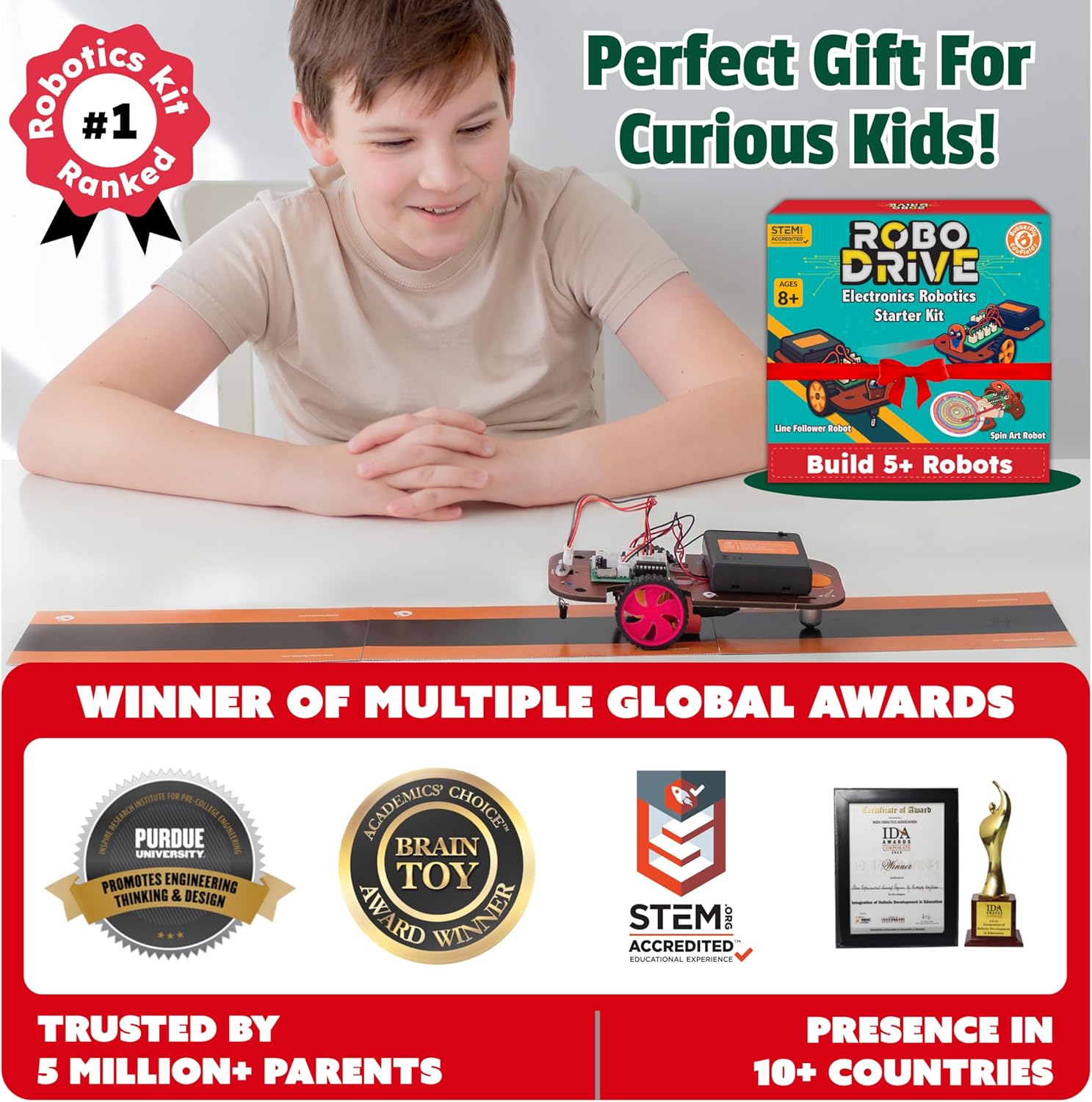 Butterfly EduFields 5in1 STEM Robotics Kit | Toys for Ages 8-13 | Smart Robot Car Kit | Gifts for Smart Kids | Electronics Robotics Kit for Kids 8-12 | Robot Building Toys Gift Set - Image 6