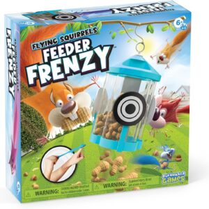 Flying Squirrels Feeder Frenzy Board Game – Kids Games, Family Games for Kids and Adults, Board Games for Family Night, Multi-Player Board Games, Aim & Release Nuts to Win, Ages 6+