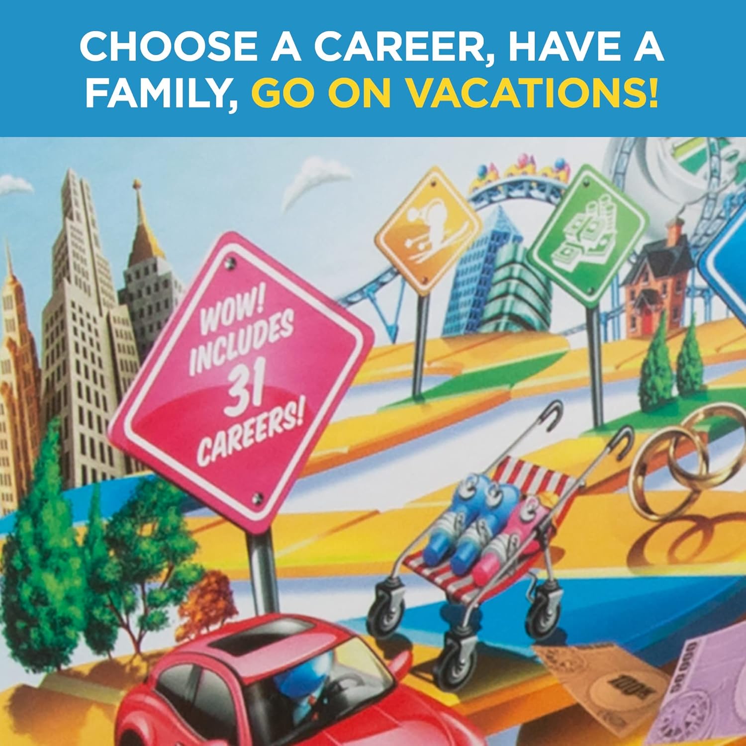 Hasbro Gaming The Game of Life Board Game, Family Games for Kids Ages 8+, Includes 31 Careers, Family Board Games for 2-4 Players, (Amazon Exclusive) - Image 4