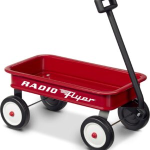 Radio Flyer Mini Classic Red Wagon for Kids, 16.5″ Toy Wagon for Kids Aged 1.5+, Play-Size Version of the Classic, Durable Wheels, Working Handle, for Toys, Crafts & Gift Displays (Amazon Exclusive)
