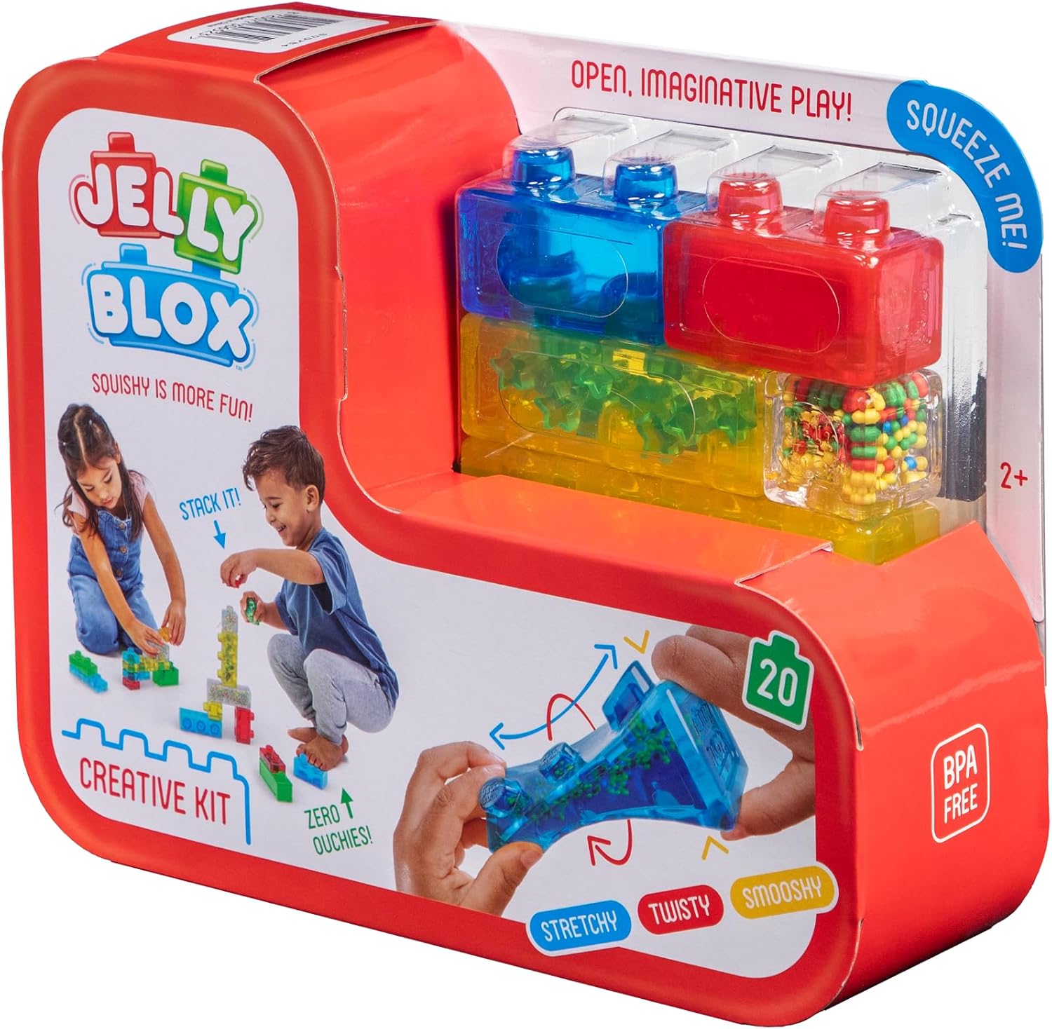 Goliath Jelly Blox Creative Kit | Includes 20 Blocks | Toddler & Preschool Building Blocks Kids Can Squeeze, Stretch, Squish | MESH ACCREDITED | Safety Tested & Ouch-Free | Sensory Play Toy Ages 2+ - Image 9