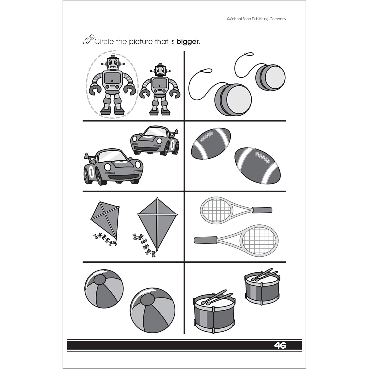 School Zone Get Ready for Preschool Workbook: 48 Pages, Pre-K, Learn ABCs, Numbers, Colors, Counting, Rhyming, Phonics, Patterns, Matching, Ages 3-6 (Little Get Ready! Book Series) - Image 7