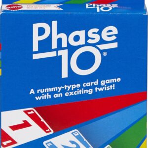 Mattel Games Phase 10 Card Game with 108 Cards, Great Game for Kids, Family or Adult Game Night, Ages 7 Years and Older