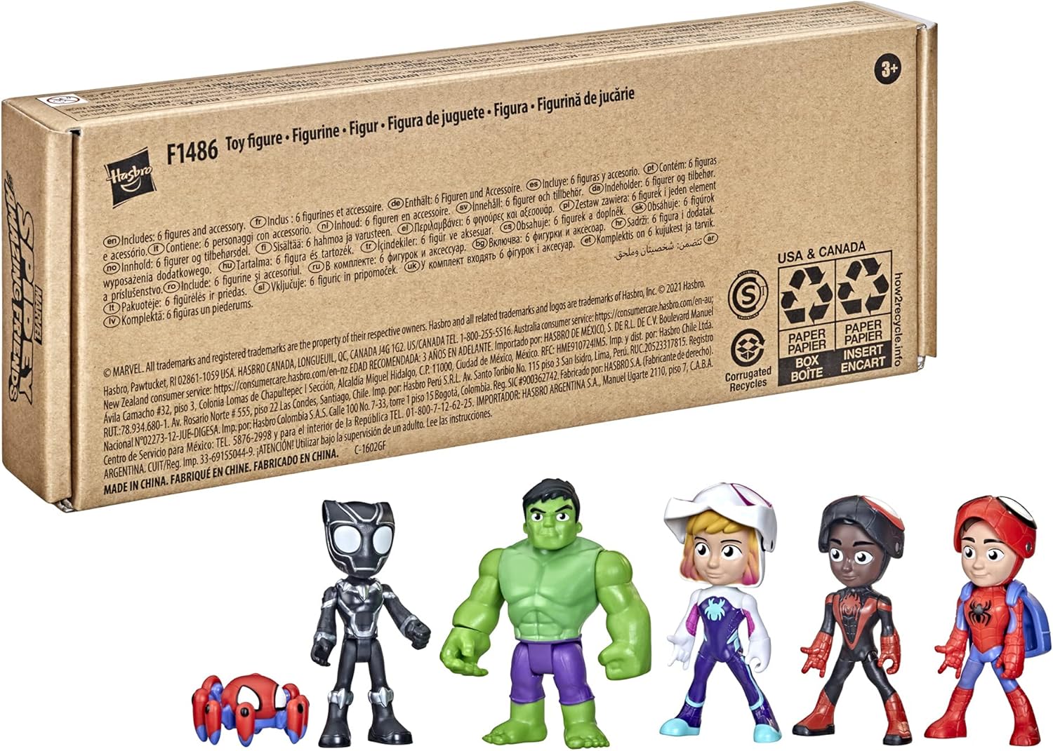 Spidey and his Amazing Friends Marvel Hero Reveal Multipack with Mask-Flip Feature, 4-Inch Action Figure Toys, Kids 3+ (Amazon Exclusive) - Image 2