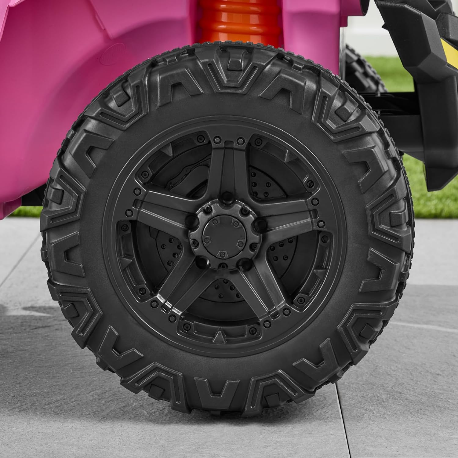 Best Choice Products Kids 12V Electric Ride On UTV Car and Trailer w/Parent Control, LED Lights, 2 Speeds, Bluetooth - Pink - Image 8