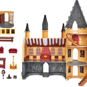 Wizarding World Harry Potter, Magical Minis Hogwarts Castle with 12 Accessories, Lights, Sounds & Exclusive Hermione Doll, Kids Toys for Ages 5 and up