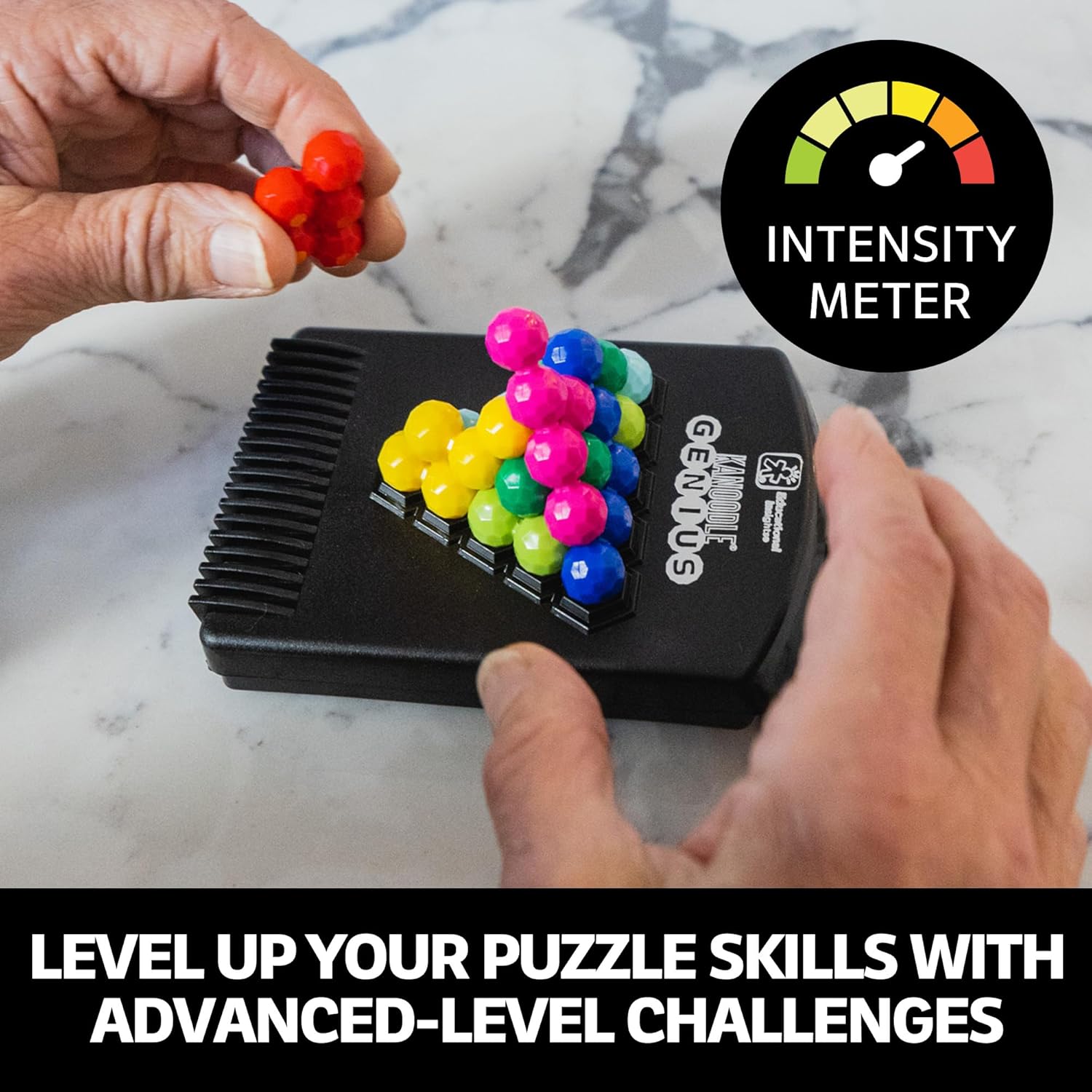 Educational Insights Kanoodle Genius - 3D Brain Teaser Puzzles for Kids, Spatial Puzzle Games for Adults, Teens and Kids, Problem Solving Toys and Logic Puzzles, Single Player Games - Image 4