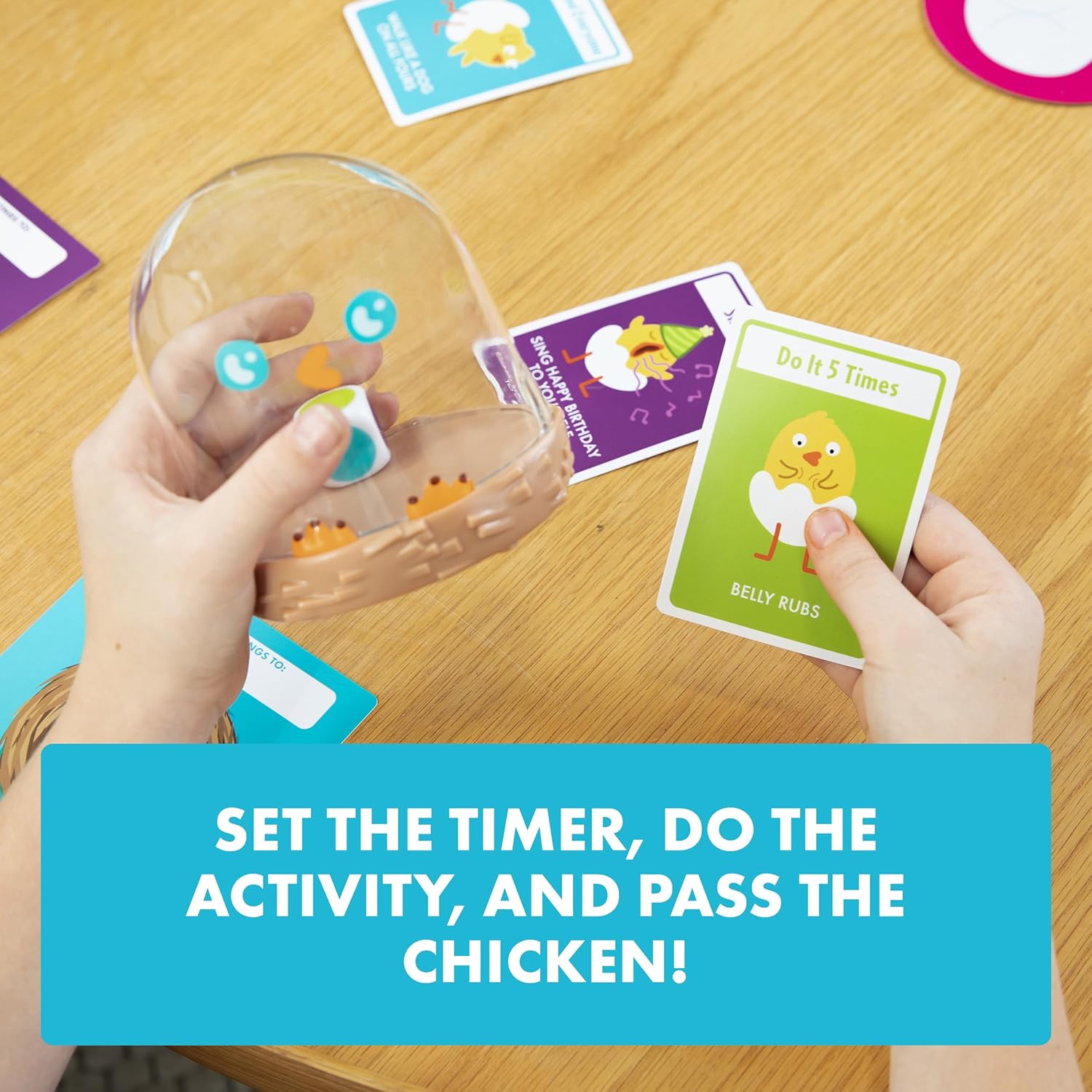 Exploding Kittens Hurry Up Chicken Butt 2-6 Players - Ages 4+ - 2 Minutes to Play - Hot Potato Style Card Game - Fun Card Game, Family Game Night, Creative Kids Game - Image 5
