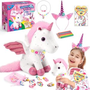 21-Piece Unicorn Gift Set for Girls Ages 3-8 | Soft Plush Stuffed Animals & Dress-Up Accessories Bundle | Idea Birthday Gifts, Christmas Presents, Party Favor for Kids Toddler Girls