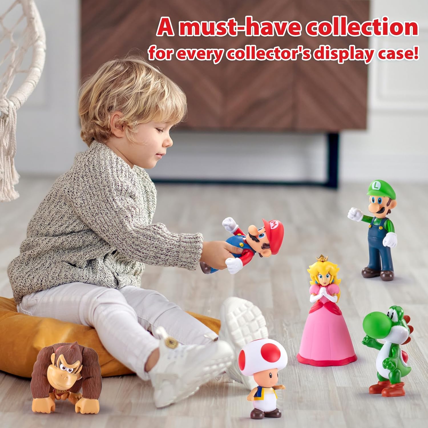 Mario Figures 6 Pack Mario Bros Toys Set Eco-Friendly PVC Mario Action Figures Gift for Kids Ages 3+, Movie Fans, Collector (4-6 Inch) - Image 7