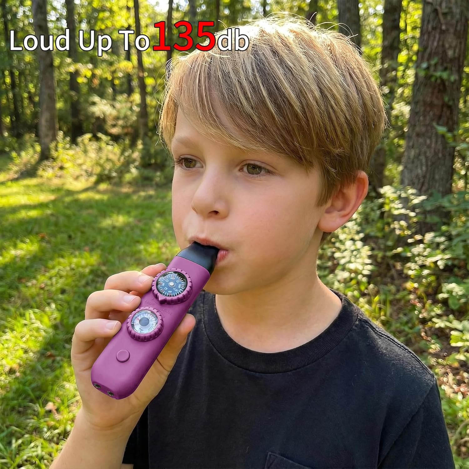 Multifunctional Survival Emergency Whistle for Kids with Compass Hiking Survival, Thermometer & Neck Lanyard | Emergency Safety Gear for Hiking, Camping, Kayaking, Boating, Climbing - Image 3