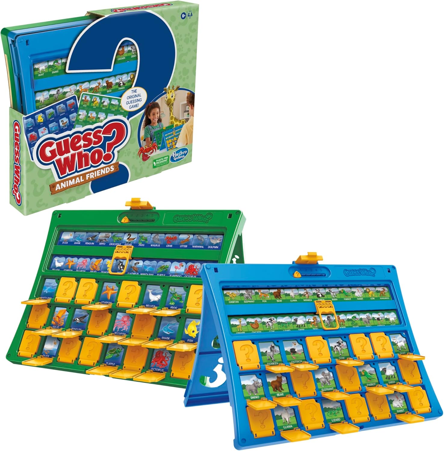 Hasbro Gaming Guess Who? Animal Friends Game | 2 Double-Sided Animal Sheets | 2-Player Board Games for Kids | Easter Gifts for Boys and Girls | Ages 6+ (Amazon Exclusive) - Image 7