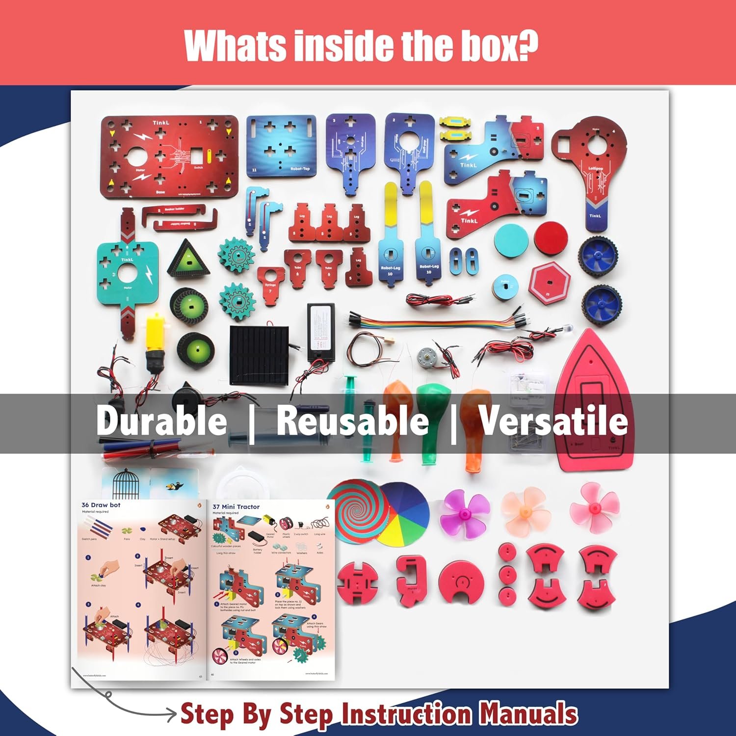 Butterfly EduFields 70+ Jumbo STEM Projects Kit for Kids Age 12-14 | Engineering & STEM Robotic Kits for 8-12 Year Olds | Electronics Circuits | Best Birthday Gift for Kids Age 12-14 - Image 6