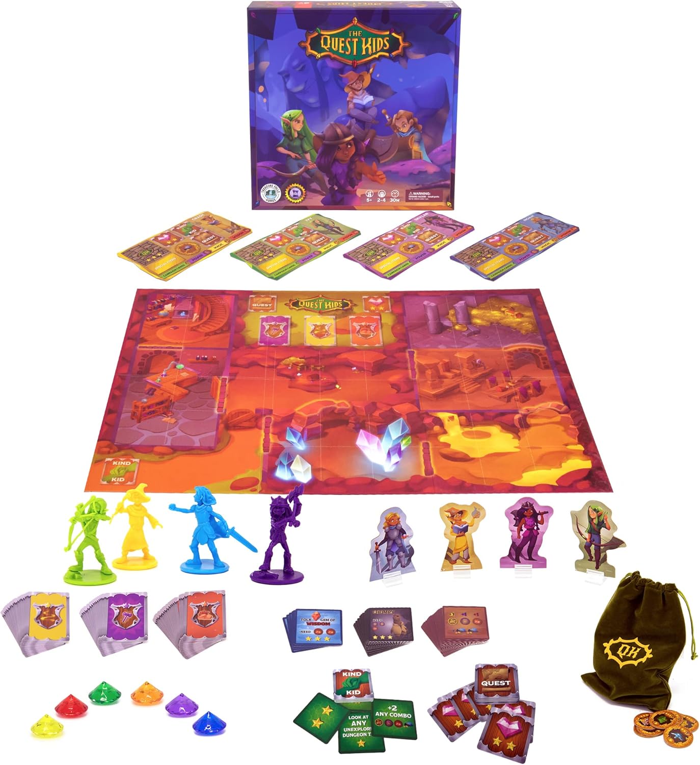 The Quest Kids - Fantasy Themed Board Game for Kids Ages 5+, Family Fantasy Tabletop Adventure for Boys and Girls - Image 2