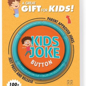 Kids Joke Talking Button with 100+ Silly Jokes | Funny Prank Gift For Children with Over 100 Family Friendly Jokes That The Whole Family Will Enjoy, Hilarious Gag Present