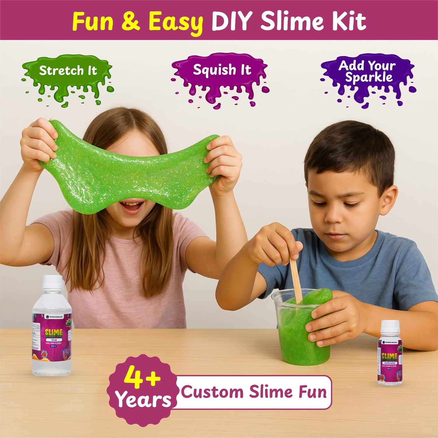 DIY Slime Making Kit for Kids 4+ Years, 10+ Glitter, Scented, Butter Slime Activities, Unicorn, Dinosaur, Mermaid, Best Slime Kit for Boys & Girls, Instruction Manual & Collectibles, Ideal for Gifting - Image 2