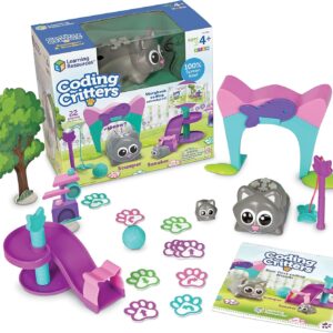 Learning Resources Coding Critters Scamper & Sneaker, Screen Free Toys Coding for Kids, Electronic Learning & Education Toys for Preschool STEM Ages 4 and Up