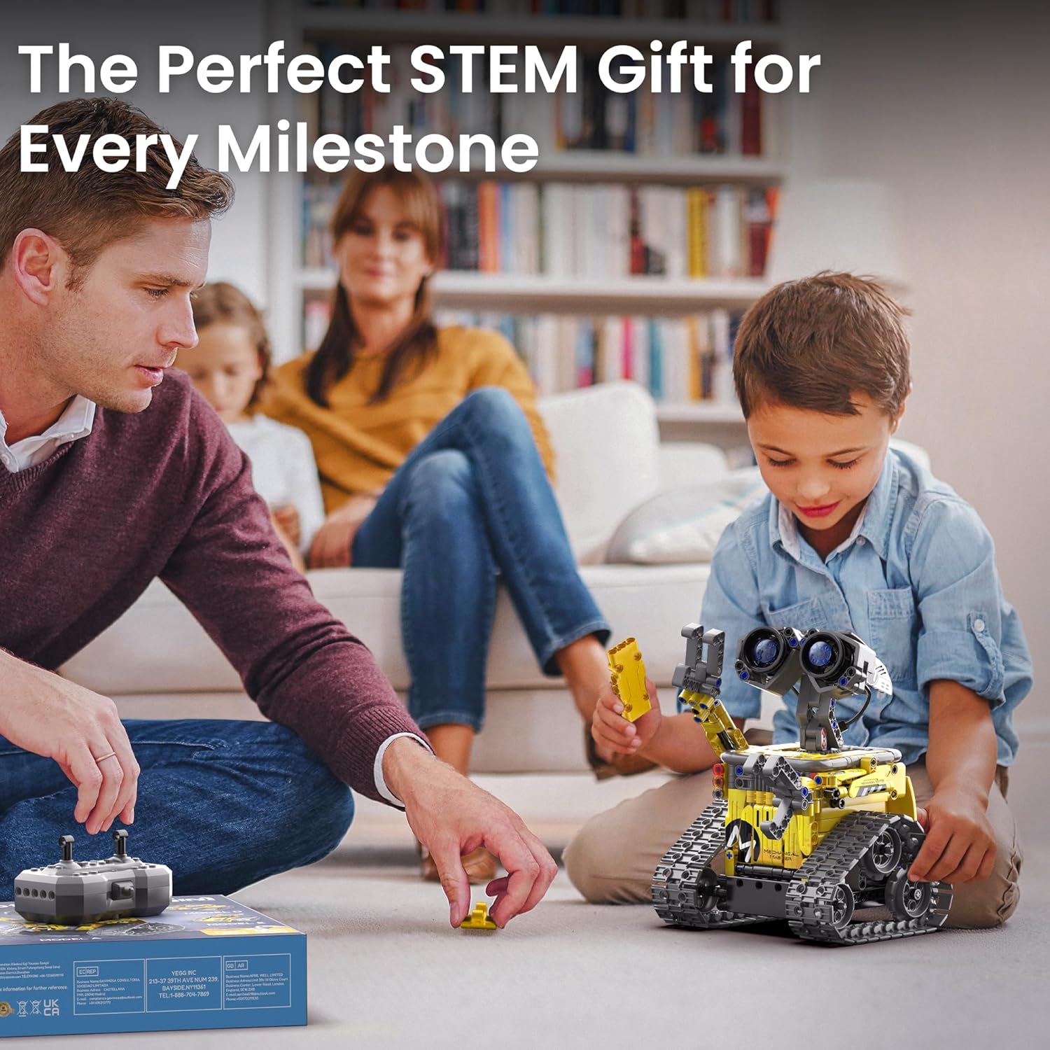 Sillbird Robot Building Kit with Remote Control STEM Gifts for Boys Age 8-13, Technic Coding Robotic Toys for Kids Birthday, Buildable 5in1 Models with 488 Pieces - Image 2