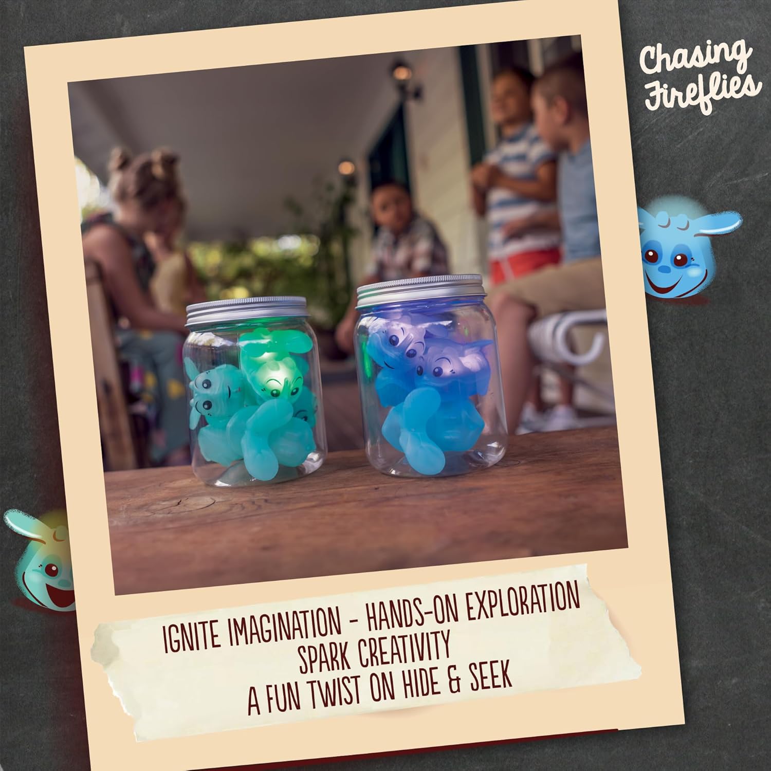 Toysmith Chasing Fireflies Kids Game - The Game of Shine & Seek - Interactive Games for Kids - Indoor & Outdoor Game - for Ages 3+, Blue,Green - Image 5