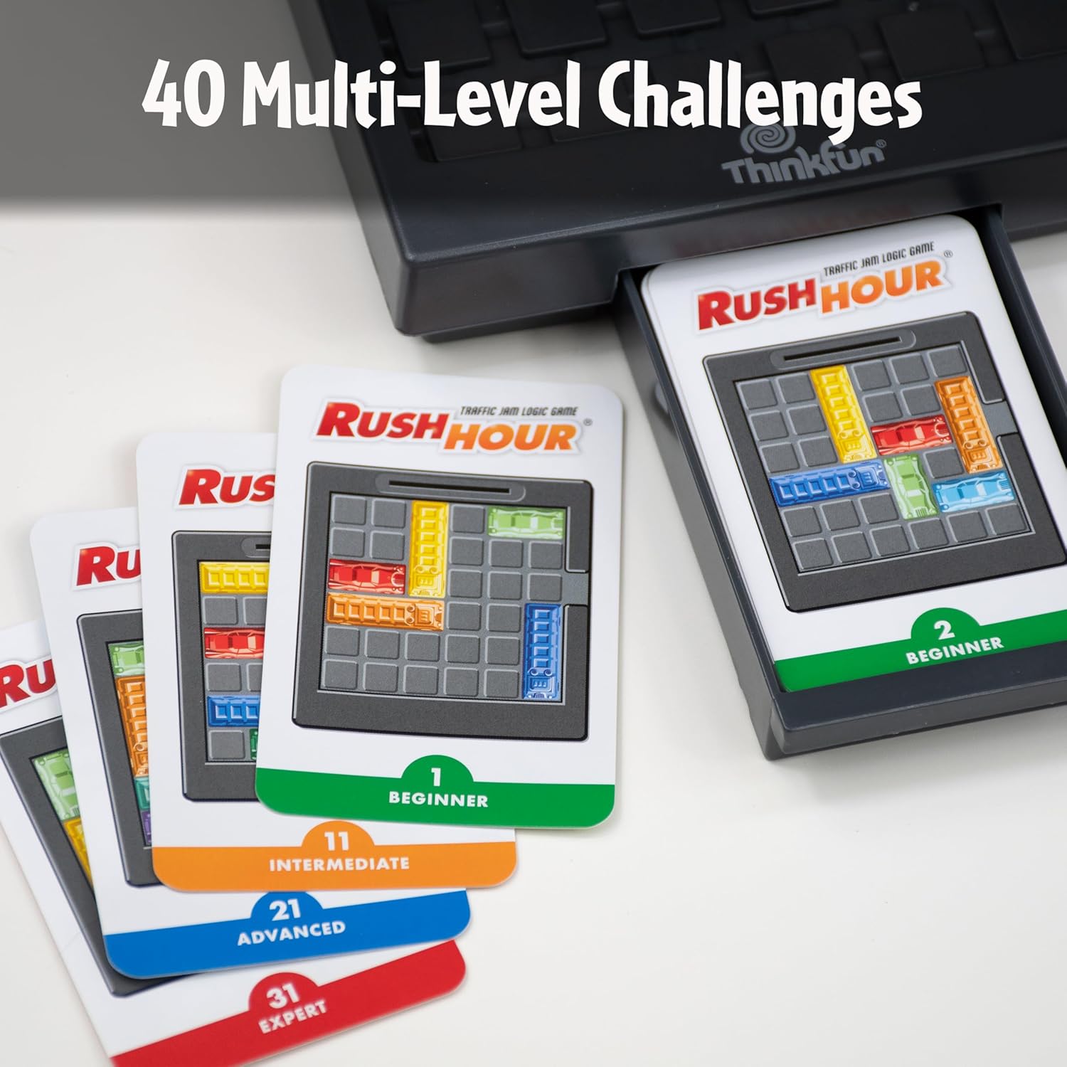 ThinkFun Rush Hour Traffic Jam Logic Game - Engaging STEM Toy for Kids Age 8 and Up - Enhances Reasoning & Planning Skills - MESH Accredited - 20+ Awards - Trusted Worldwide Seller for Over 20 Years - Image 3