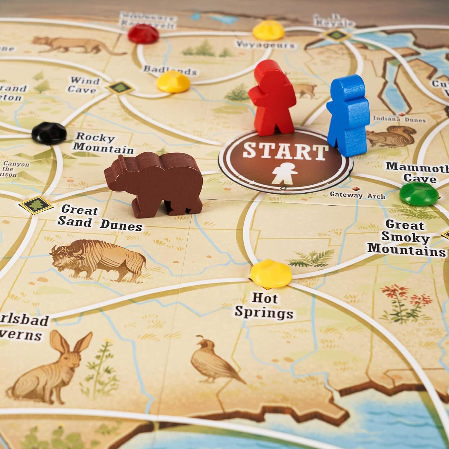 Underdog Games Trekking The National Parks - Award-Winning Family Board Game for Kids Ages 10+ - Easy to Learn, Fun Activities for 1-5 Players, Great for Family Bonding & for National Parks Lovers - Image 4