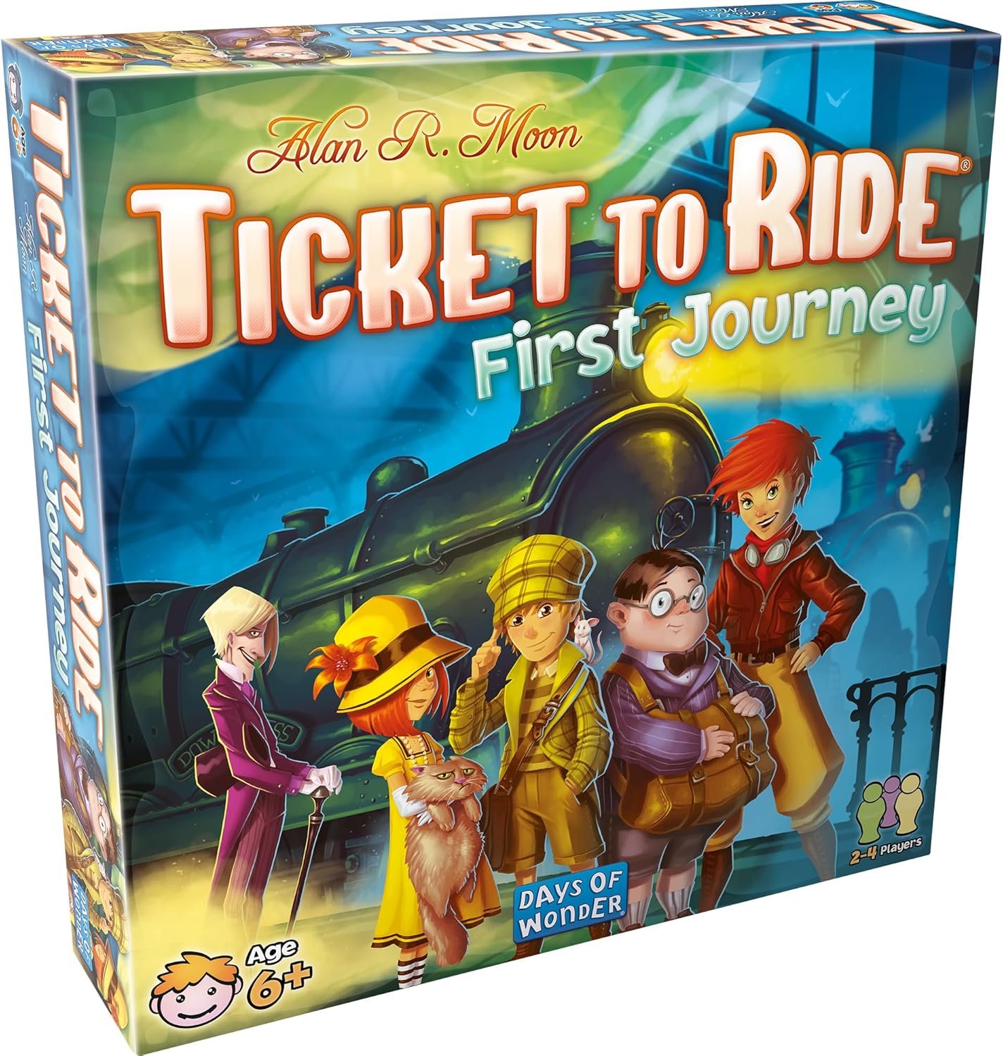Ticket to Ride First Journey - Kids Train Board Game for Families, Strategy for Children, Board Games for Kids, Family Fun for Children & Families, 2-4 Players Ages 6+, 15-30 Min