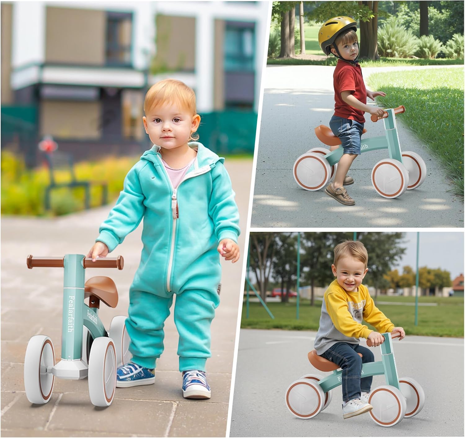 Baby Balance Bike for 1 Year Old Boys Girls, Toddler First Bike with 4 Colorful Lighting Wheels | 10-36 Month Toddler Balance Bike | First Birthday Gifts (Robbin's Egg Blue) - Image 8