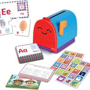 Learning Resources Alphabet Learning Mailbox – Montessori Toddler Toys, ABC Letter Tracing, Writing Practice, Manipulatives for Preschoolers, Gifts for Boys and Girls, Pretend Play, Fine Motor