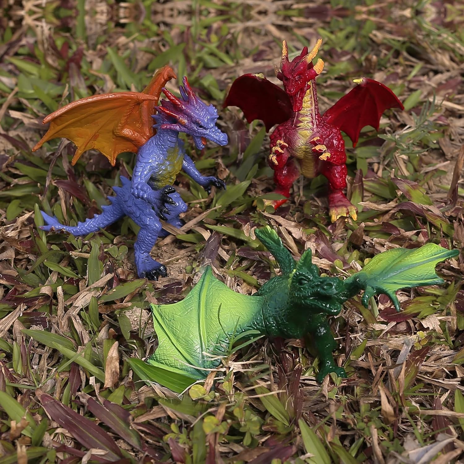 KarberDark 12 Pcs Dragon Toy Set with Gift Box, 4 Inch Realistic Mini Dragon Figures for Kids 3-5, 5-7, Party Favors, Birthday Decorations, Cake Toppers, Collectible Figurines for Boys Girls - Image 5