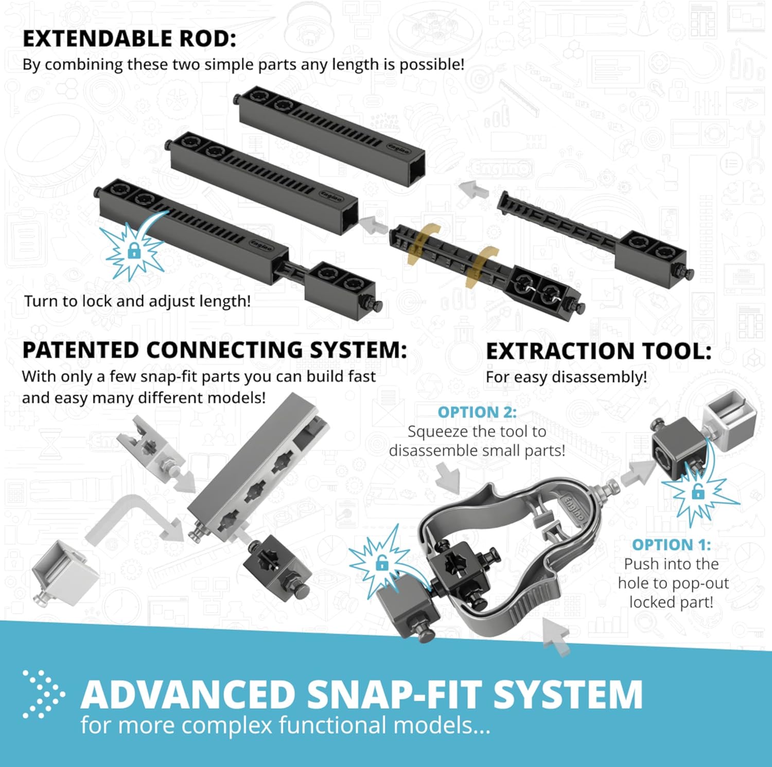 Engino- STEM Toys, Structures, Buildings & Bridges, Building Toys for Kids 9+, STEM Projects, Creative Engineering Kit, Gifts for Boys & Girls (9 Model Options) - Image 8