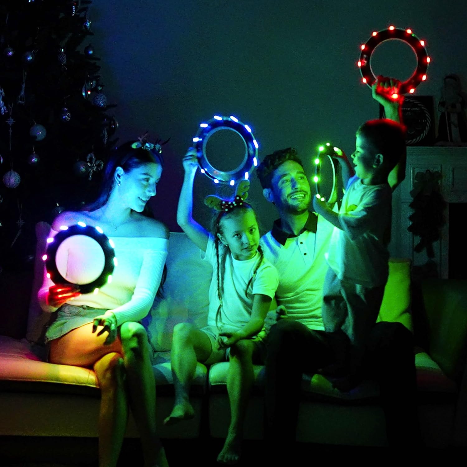 TOSY Flying Ring - 36 RGB Multicolor or 12 Monocolor LEDs, Super Bright, Lost Mode, Auto Light Up, Easter Basket Stuffers Gift for Kid/Teen/Boy/Girl, Safe, Waterproof, Pool/Beach/Camping Toy - Image 7