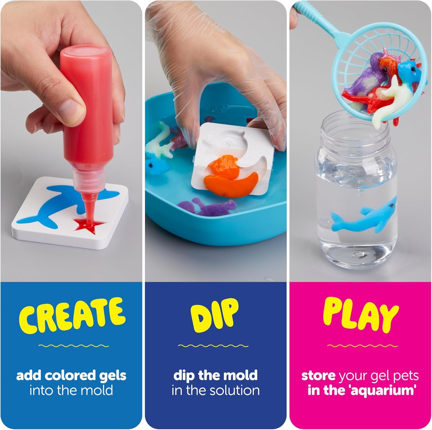 Dan&Darci Aqua Fairy Water Gel Kit for Kids - Gifts for Girls - Magic Elf Toy Kits - Waters Pets - DIY Squishy Maker Set - Craft for Kids - Make Your Own Squishies Toys Crafts - Gifts for Boys & Girls - Image 2