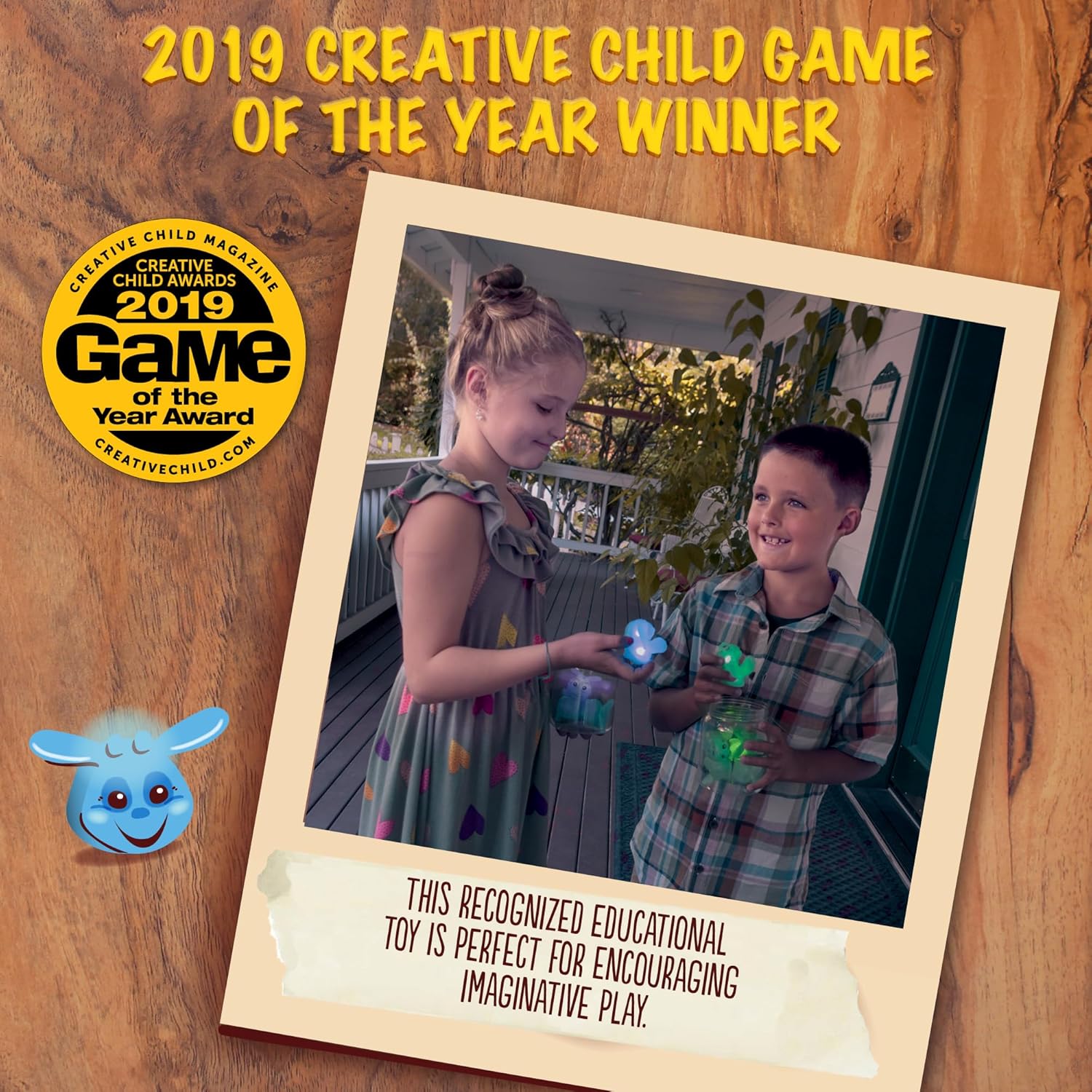 Toysmith Chasing Fireflies Kids Game - The Game of Shine & Seek - Interactive Games for Kids - Indoor & Outdoor Game - for Ages 3+, Blue,Green - Image 3