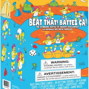 Gutter Games Beat That! Family Game Night Set – 160 Wacky Skill Challenges – Fun Party Activities for Kids and Adults – Interactive Group Game for Birthdays, Holidays, and Gatherings