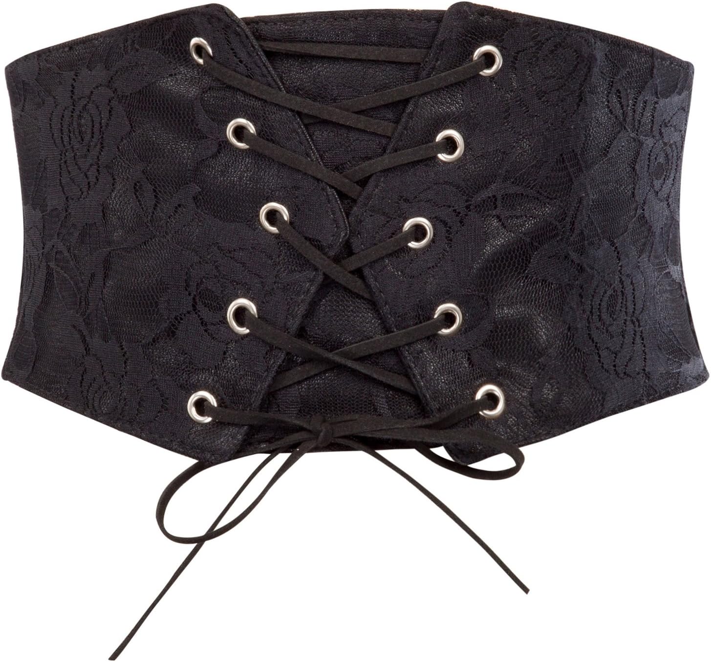 GRACE KARIN Women's Elastic Wide Waist Belt Renaissance Pirate Corset Cinch Belt Cosplay Costume with Press Button - Image 3