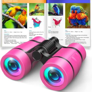 Toys for 3-7 Year Old Girls: LET’S GO! Binoculars for Kids Bird Watching|Camping|Hiking 3 4 5 6 7 8 Year Old Girl Boy Birthday Gifts Outdoor Toy for Kid Ages 4-6 Toddler Gift Stuffers