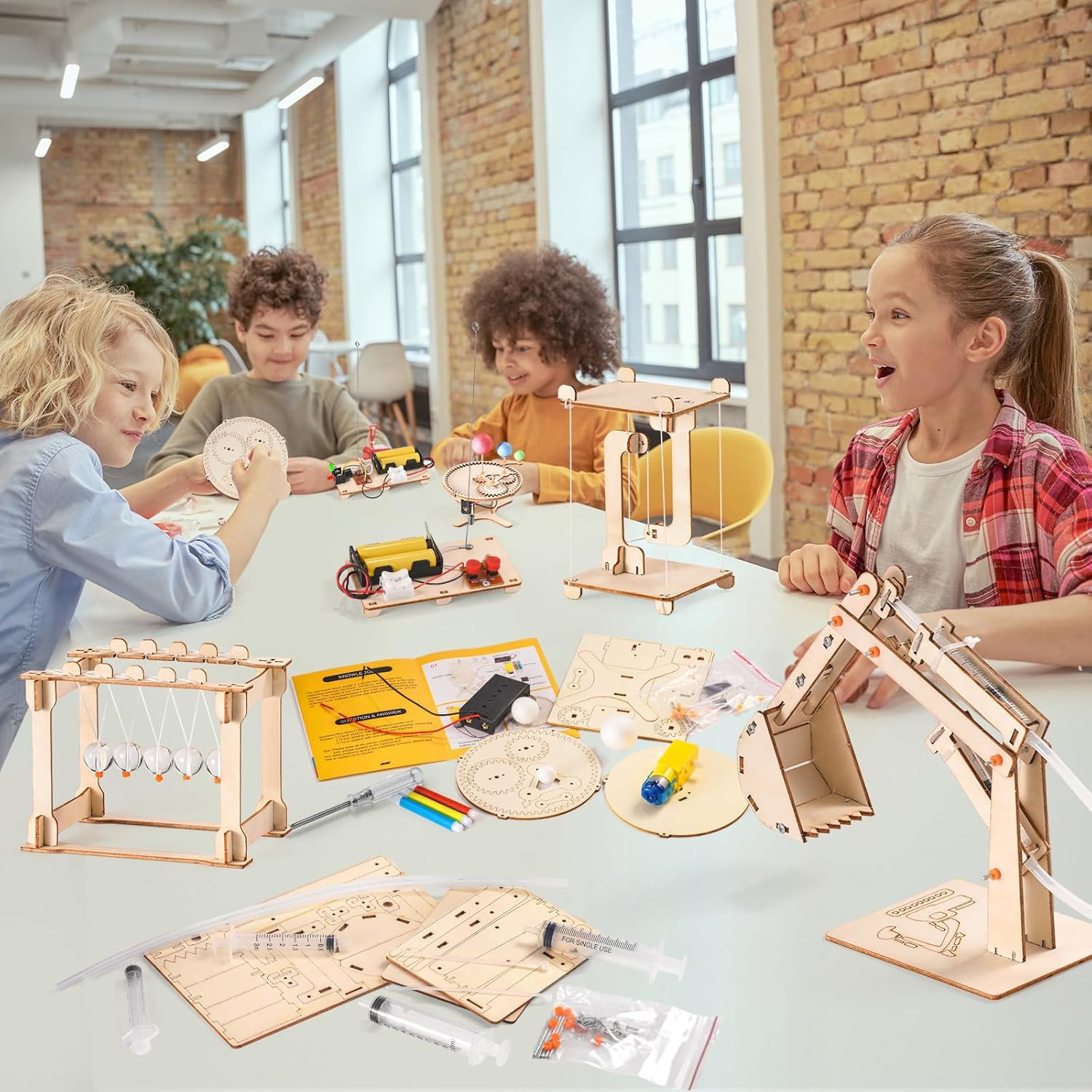 STEM Science Kits for Kids Ages 8-12 8-10, Wood Building Crafts Kits for Boys, STEM Toys for Ages 8-13 9 10 11 Year Old Gifts, Kids Science Engineering Experiment Projects, 3D Wooden Puzzles 10-12 - Image 5